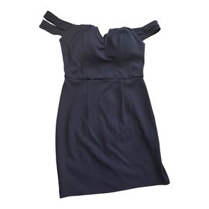 Formal Off the Shoulder Deep Navy Blue Dress Size 1 Homecoming Prom Dance